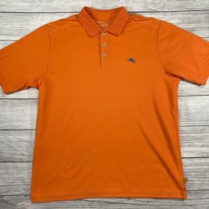 Tommy bahama orange Polo Shirt Short Sleeve